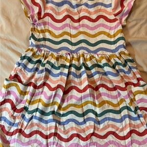 Hanna Andersson Colorful Wave Pattern Kids Dress